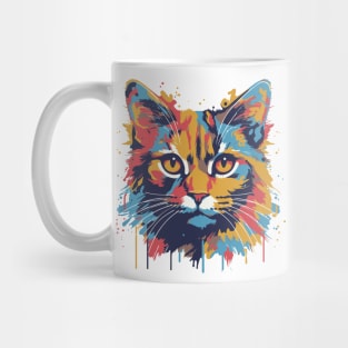 Cute cat pop art Mug